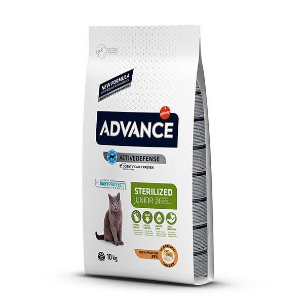 Advance Junior Sterilised Tavuklu Kısırlaştırılmış Genç Kedi Maması 10 Kg