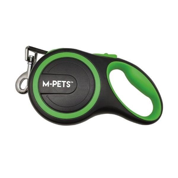 M-Pets Liberty Şerit Otomatik Köpek Gezdirme Kayışı 8 Mt Yeşil Large