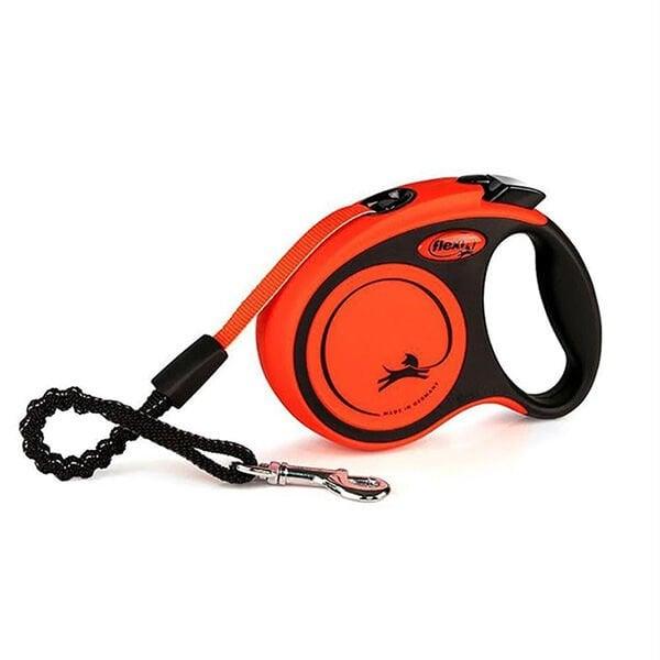 Flexi Xtreme Şerit Otomatik Köpek Gezdirme Tasması Kırmızı/Siyah Small 5 Mt