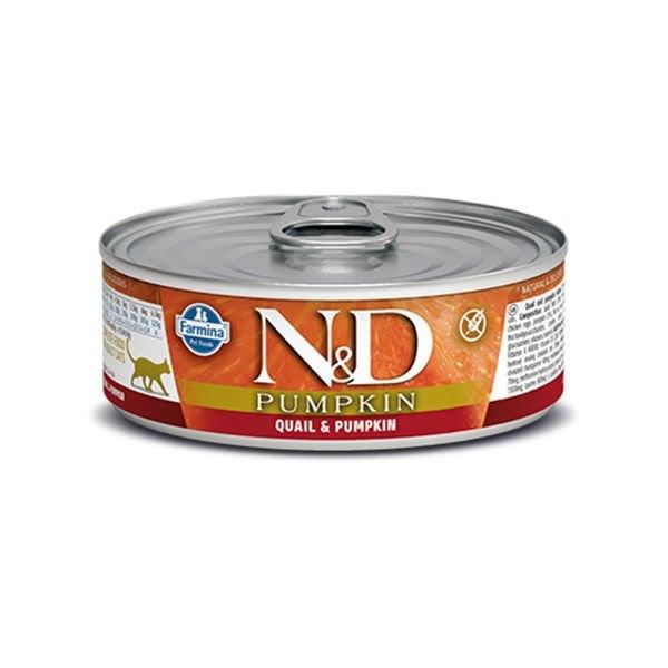 ND Pumpkin Balkabaklı ve Bıldırcınlı Konserve Kedi Maması 70 Gr